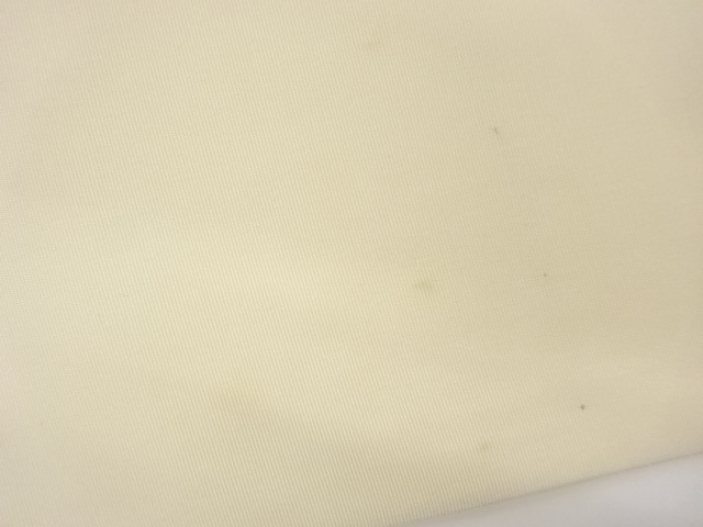  塩瀬金銀駒刺繍万年青模様名古屋帯